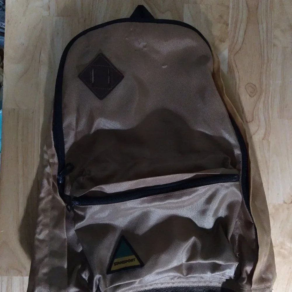 Vintage Stansport Leather Bottom Backpack